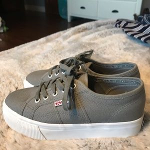 SUPERGA PLATFORM SHOES (GREY SAGE)